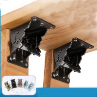 4PCS Folding Hinged 90 Degree Able Leg Bracket For Folding Table Leg Worktop Self-Locking Double Positive Brake