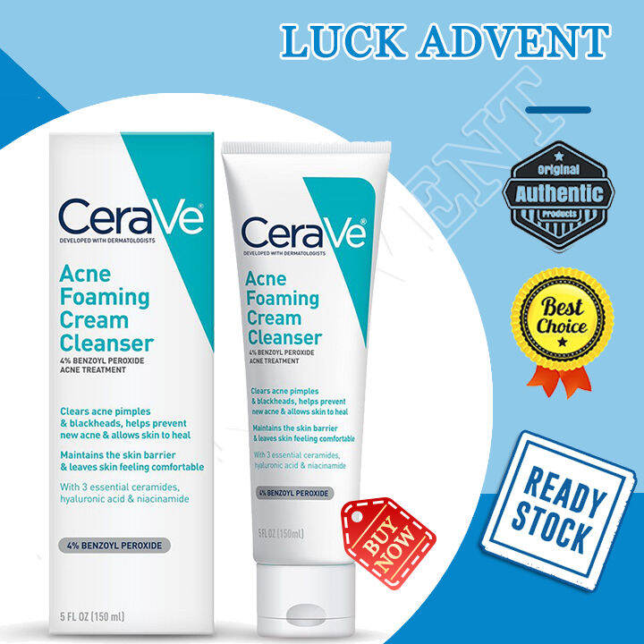 CeraVe Acne Foaming Cream Cleanser 150ml FragranceFree and Non