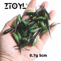 ZTOYL 10pcs ขนาดเล็ก tadpole Soft เหยื่อล่อมินิ VIB พร้อมช้อนตกปลาล่อ0.75g 5cm Fishing Tackle PIN crankbait vibration SPINNER sinking เหยื่อ