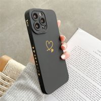 Cute Love Heart Shockproof Phone Case For iPhone 13 11 12 14 Pro Max 14Plus 7 8Plus X XS XR Max Camera Protection Soft TPU Cover