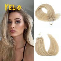 Straight Loop Micro Ring Hair Extensions Brazilian Remy Human Hair Extension Natural Capsule Keratin 50G/Pack Bundles Extension