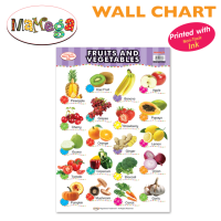 MAMEGA แผ่นเรียน ผักผลไม้ (Wall Chart-Fruits &amp; Vegetables)