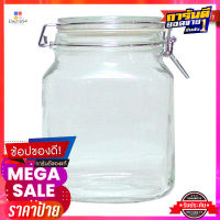 โหลแก้วสุญญากาศสี่เหลี่ยม ความจุ 1 ลิตรSquare Vacuum Glass Jar 1 L.