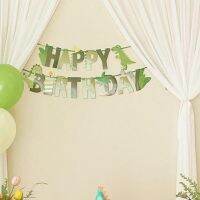 1 Set Useful Festival Banner Anti Fading Scene Layout Eco friendly Boy Birthday Party Hanging Dinosaur Banner