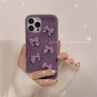 （HOT) ใช้บังคับ 12 โบว์ 11ProMax เคสศัพท์ XR แอปเปิ้ล 13 ฝัน Xs ฤดูใบไม้ร่วงและฤดูหนาว 7 สาวน้อย 8Plus