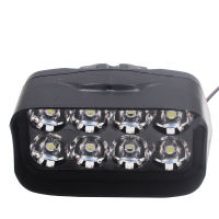 รถจักรยานยนต์ Wll ไฟหน้า LED หลอดไฟ 8 LED สปอตไลท์ภายนอก 12V ไฟสูงกันน้ํากันฝุ่น