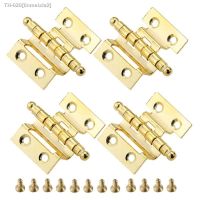 ◊™✕ 4Pcs 40mm Gold Cabinet Door Luggage Crown Furniture Decorative Hinges For Vintage Wooden Jewelry Box Hinge Decor with Screws