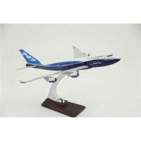 32ซม. B747 Prototype Blue Color Airlines Airway Airplane Model Toys Aircraft Diecast Plastic Alloy Plane Gifts For Kids