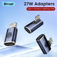 Elough 27W USB C To Lightning Adapter PD Fast Charging Lightning Male To TypeC Lightning OTG For iPhone iPad 90 Degree Connector