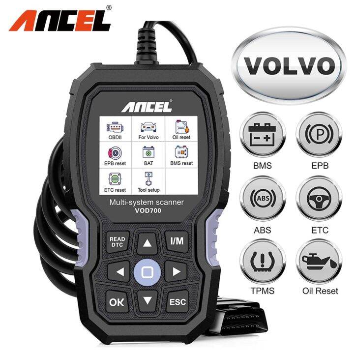 ANCEL VOD700 OBD2 Scanner For Volvo Car Code Reader Diagnostic Scan