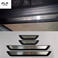 4PCSLot ABS Stainless Steel Door Sill Pedal Scuff Plate Cover for 2017-2019 Mazda CX-5 CX5 CX 5 KF MK2 Car Accessories