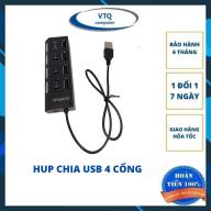 HUB Chia USB 4 Cổng - Có Công Tắc Và Có Đèn Led- Tốc Độ Cao thumbnail