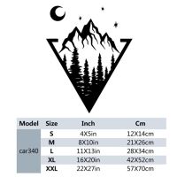 สติกเกอร์ไวนิลติดรถแนวสปอร์ตผจญภัยพร้อมเข็มทิศติดรถภูเขาไวนิลหน้าต่างประตูฝาครอบเครื่องยนต์อัตโนมัติขนาดใหญ่