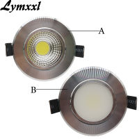 9W Dimmable Recessed LED Ceiling Lamp DHL AC90-260v 12v Warm Cool White Spot light Silver Shell LED Downlights LEDLight Cree COB