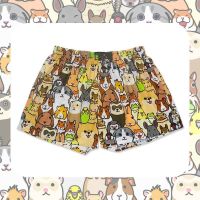 Wild zoo a relaxed short shorts Japanese underwear for men and women lovers thin pyjama trousers breathable big yards in the summer