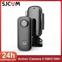 SJCAM กล้องกีฬาหัวแม่มือ Vlog สำหรับมอเตอร์ไซค์กล้องแอคชั่นแคมเมรา C100บวกหมวกนิรภัยสำหรับจักรยานยิงที่บันทึก DV กันสั่นกันน้ำเล่นสกี