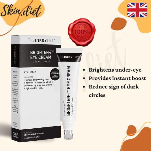 The Inkey List BrightenI Eye Cream 15ml (SkinDiet) [illuminate under