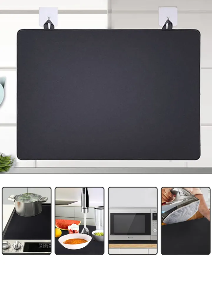 Stove Top Cover for Electric Stove 61.5*53cm Glass Top Stove Protector with  Anti-Slip Coating Foldable Cooktop Cover