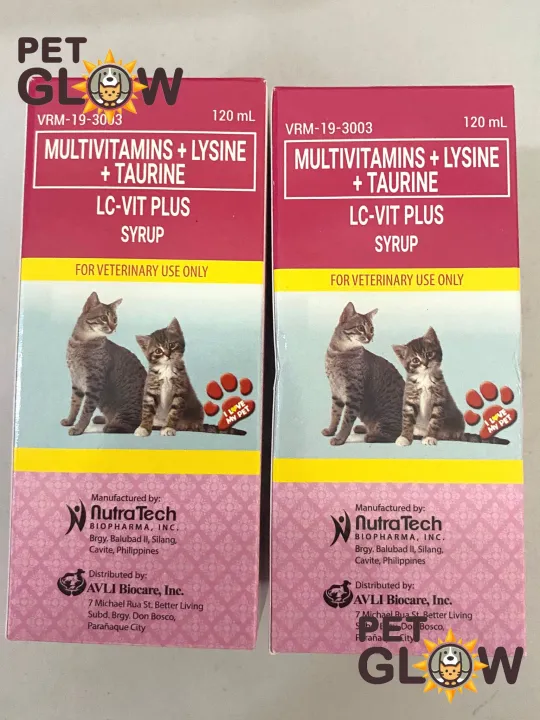 LC Vit Plus Syrup Multivitamins for Cats and Kittens 120ml (SOLD PER
