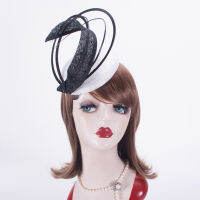 Womens Kentucky Derby Sinamay Fascinators Wedding Church Racing Hats Headband Headpiece T438