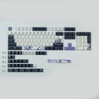 （Miss qis keycap）อะนิเมะส่วนบุคคล PBT ข้อความเหมือนกับย้อมระเหิด MechanicalKey CapProfile ForSwitch GH60 64 68 84 87 104