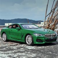 135 BMW M850i ล้อแม็กรถของเล่นรุ่นดึงกลับด้วยแสงเสียงของแท้รุ่นรถของเล่นสำหรับเด็กของขวัญวันหยุดตกแต่งคอลเลกชัน