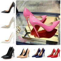 รองเท้าผู้หญิงรองเท้าส้นสูงปั๊ม11ซม. Tacones Pointed Toe Stilettos Talon Femme เซ็กซี่สุภาพสตรีรองเท้าแต่งงานรองเท้าส้นสูงสีดำขนาดใหญ่35-44