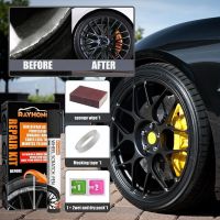 ℡☫﹍ Universal Black Paint Car Alloy Wheel Repair Adhesive Kit General Purpose Black Paint Fix Tool For Car Auto Rim Dent Scratc L6R4