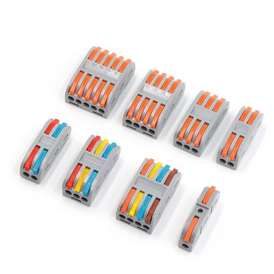 Special Offers Wire Connectors Boxed Quick Push-In Conductor Terminal Block 222 SPL- 2/3/4/5 Pin Universal Cable Splitter Electrical Connector