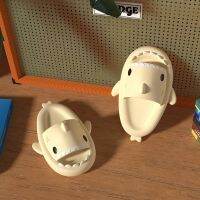 Summer Home Women Shark Slippers Anti-Skid EVA Solid Color Couple Parents Outdoor Cool Indoor Household Funny Shoes