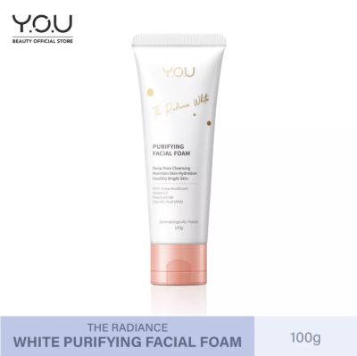 Y.O.U The Radiance White Purifying Facial Foam 100g โฟมล้างหน้าเพื่อผิวหน้ากระจ่างใส เนียนนุ่ม