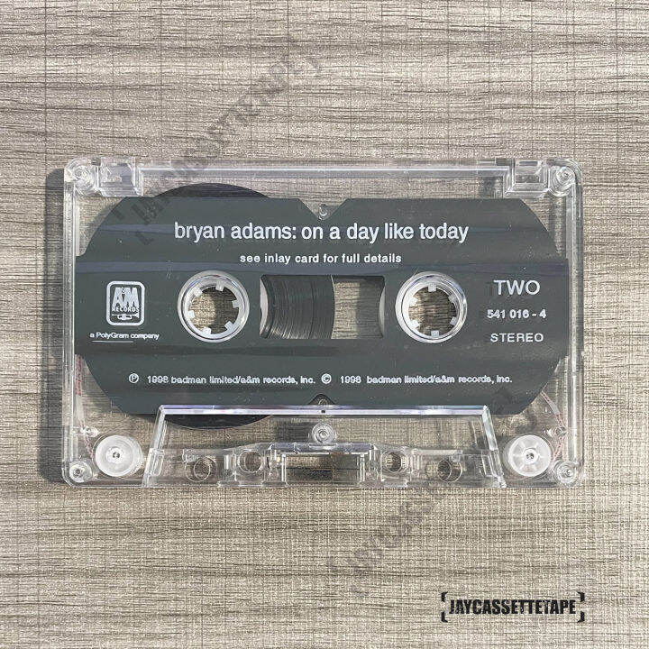 เทปเพลง-เทปคาสเซ็ต-เทปคาสเซ็ท-cassette-tape-เทปเพลงสากล-bryan-adams-อัลบั้ม-on-a-day-like-today