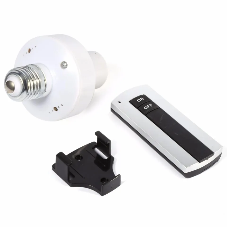 Wireless Light Bulb Socket Lamp Holder Switch - Remote Control LED