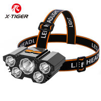 Usb Led ชาร์จไฟหน้า Super Bright 5โหมดการทำงานไฟหน้ากันน้ำ Headwear ไฟฉายกลางแจ้งสำหรับตกปลาและเดินป่าในเวลากลางคืน