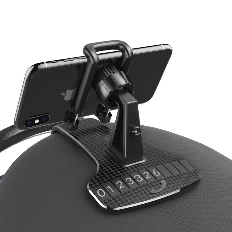 High Grade Upscale Universal HUD Dashboard Car Phone Holder 360 ° Adjustable Stable GPS Navigator Car Clip Socket Phone Stand For iPhone X Xiaomi Huawei Phones For Oppo Vivo Phones Car Mounts Phone Accessories Automotive Phone Mount Clamp