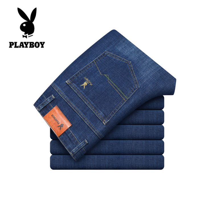 playboy-กางเกงยีนส์ชายกางเกงวินเทจผชยีนส์เพลย์บอยของแท้กางเกงยีนส์ชายธรรมดา2022ใหม่