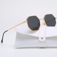 Polygon Metal Sunglasses Vintage Frame For Women Sunglasses Men Luxury Brand Design Sun Glasses Women Mirror