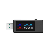 อะแดปเตอร์เครื่องตรวจจับแรงดันไฟฟ้าที่ทดสอบ Usb 6อิน1 0-6.5a Dc4-30v ไอพีเอสสำหรับแรงดันไฟฟ้าจอแสดงผลดิจิตอล