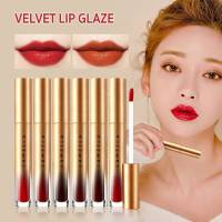 Lameila Velvel lip Glaze Gold Edition ลิปกลอสเนื้อกำมะหยี่ ติดทนนาน ปิดปากตกร่องได้เนี๊ยบ เรียบเนียน มีให้เลือก 6 สีค่ะ