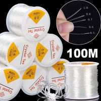 hot【cw】 100M Transparent Elastic Beading String Stretch Cords Jewelry Necklace Making Rope Sewing Threads