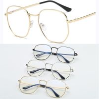 Fashion Uni Frames Metal Round Flat Mirror R Glasses Nerd Spectacles