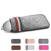 New Felt Oversize Sunglasses Case For Women Colorful Candy Eyeglasses Box Soft Bag accessoires lunettes Reading Glasses Bag