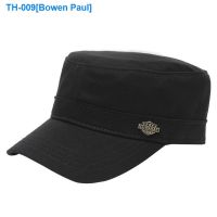 ❉✘✵ Road tile sealing closed male hat flat cap male pure color after four seasons with older age season joker