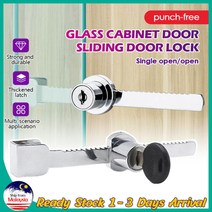 Glass Lock with Keys Single Door Glass Door Lock Cam