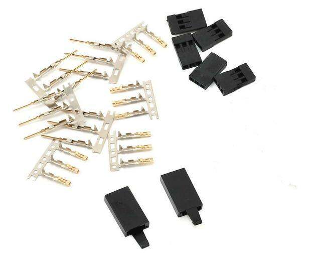 5/10 Pairs Jr Futaba Servo Receiver Connector Plug With Lock And Male