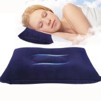 Portable Pillow Car Outdoor Travel Sleep Pillow Air Inflatable Cushion Break Sleep Easy Pillow For Car Seat