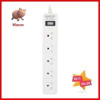 รางปลั๊กไฟ 5 ช่อง 1 สวิตช์ ELECKTA ET515M 5 ม.POWER STRIP ELECKTA ET515M 5-OUTLET 1-SWITCH 5M **สินค้าแนะนำ**