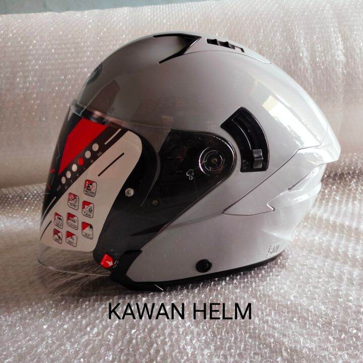 HELM KYT NFJ ASPHALT GREY GLOSSY ORIGINAL KYT MURAH ONGKIR 2KG Lazada