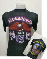 เสื้อยืดฮาเลย์ Harley-Davidson ผ้าบาง50 ผ้ามุ้ง ผ้าบางใส่สบาย สไตล์วินเทจ ป้ายVintage 3D EMBLEM [ S M L XL ]