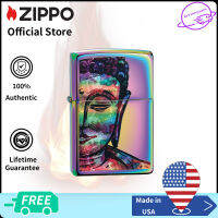 Zippo Buddha Design Multi-Color Windproof Lighter ｜Zippo 49136 ของแท้ รับประกันตลอดชีวิต นำเข้าและจำหน่ายโดยตัวแทนจำหน่าย ( Lighter Without Fuel Inside )การออกแบบพระพุทธรูปหลายสี（ไฟแช็กไม่มีเชื้อเพลิงภายใน）